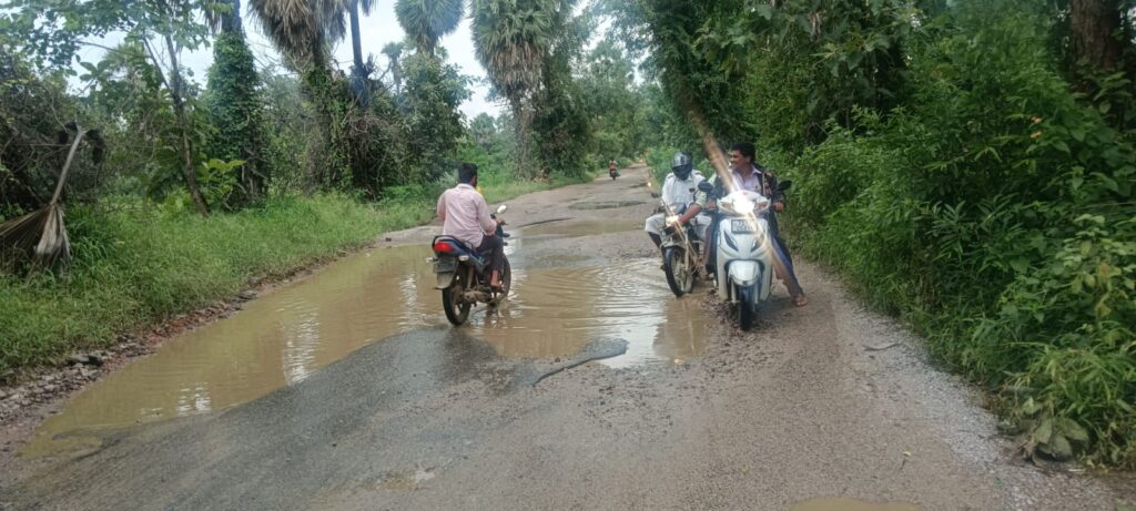 Troubles with potholed roads